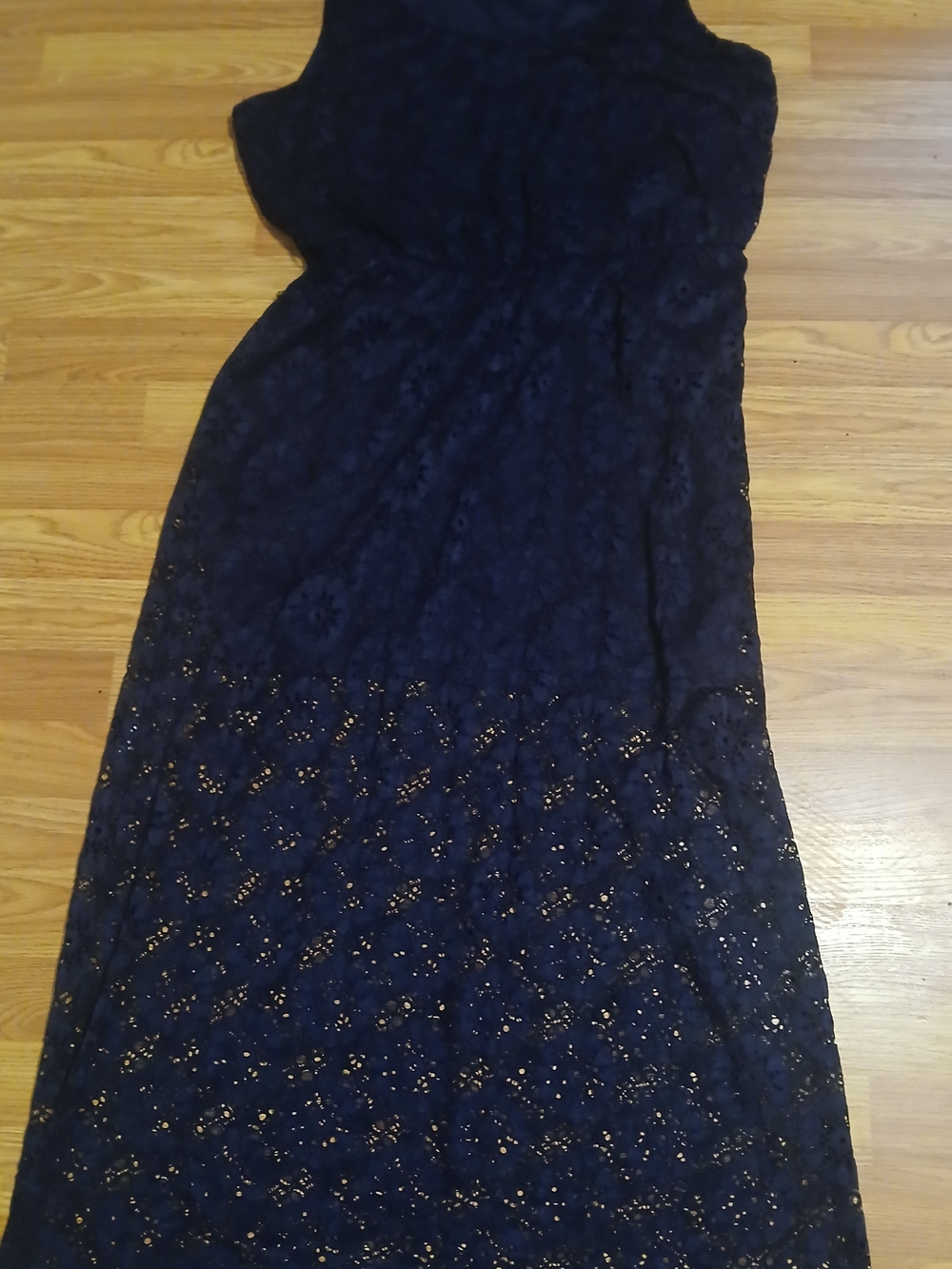 Park & Fifth Navy Lace Maxi Dress